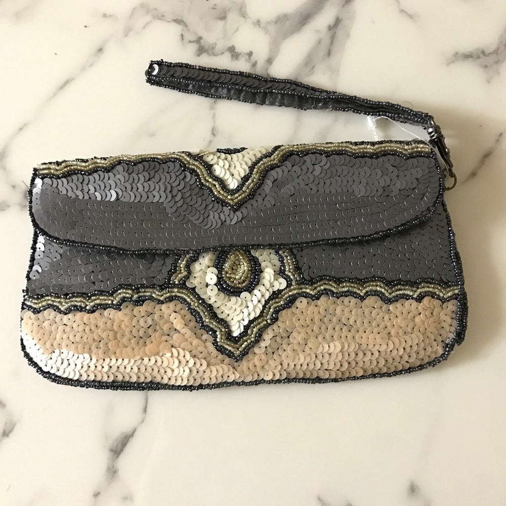 Sequin Clutch Bag