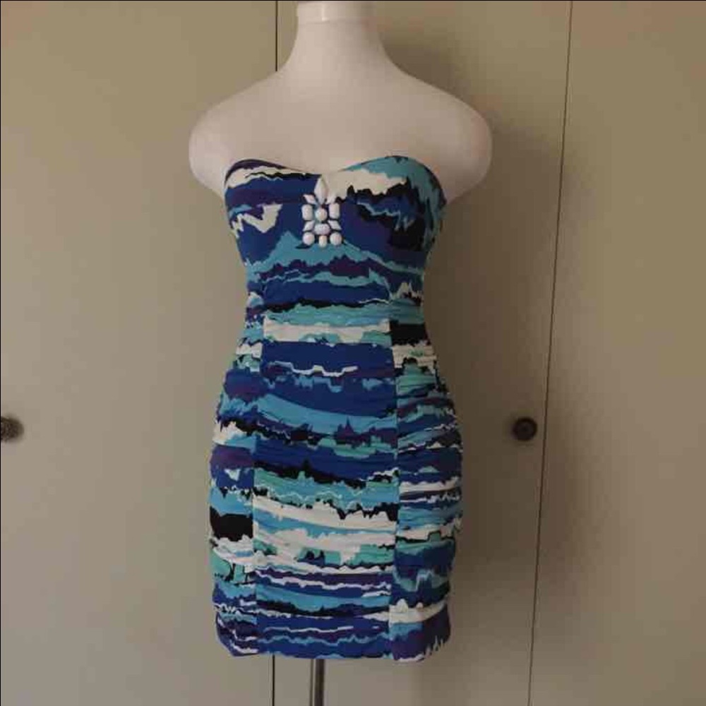 ARDEN B strapless beaded dress