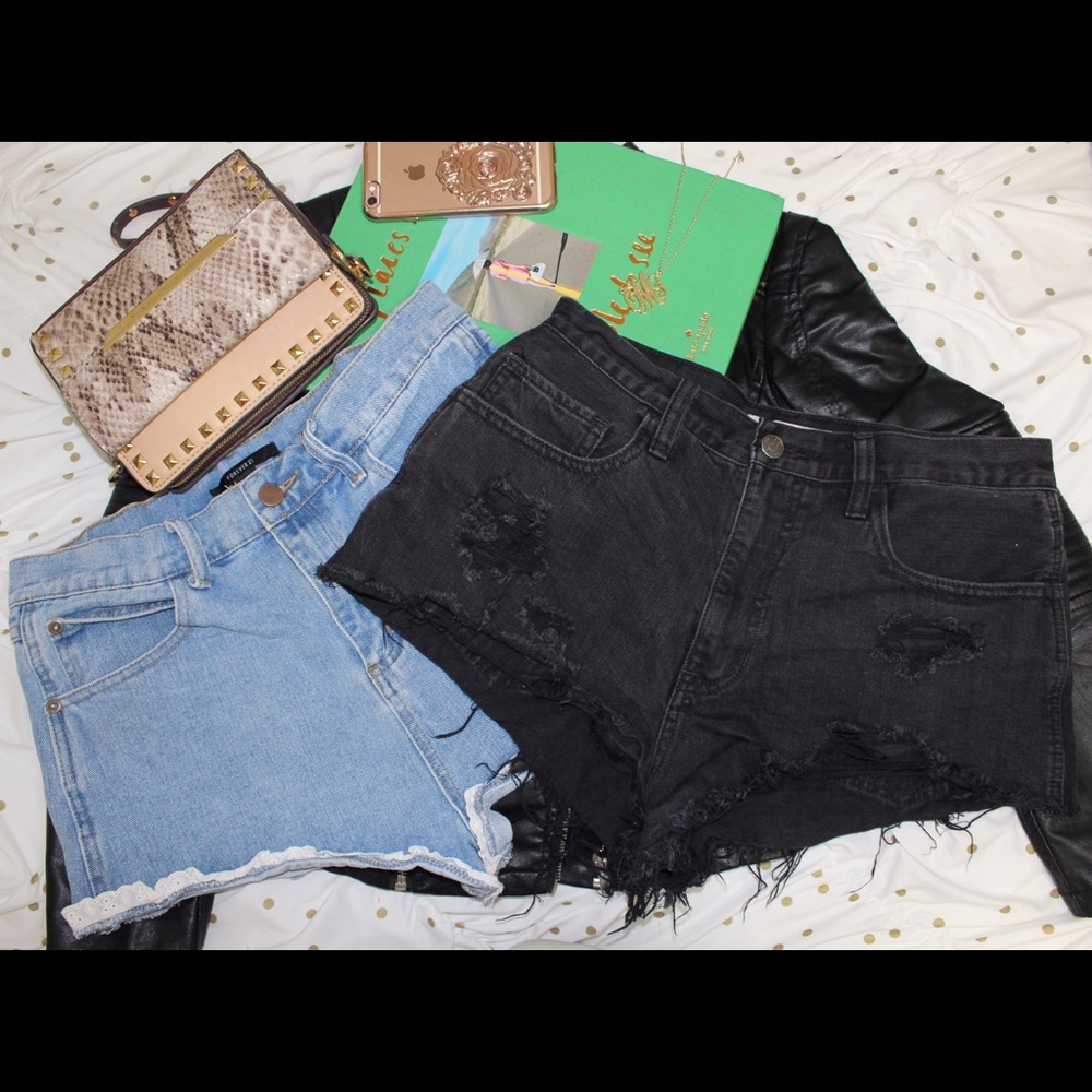 Hollister and forever 21 shorts