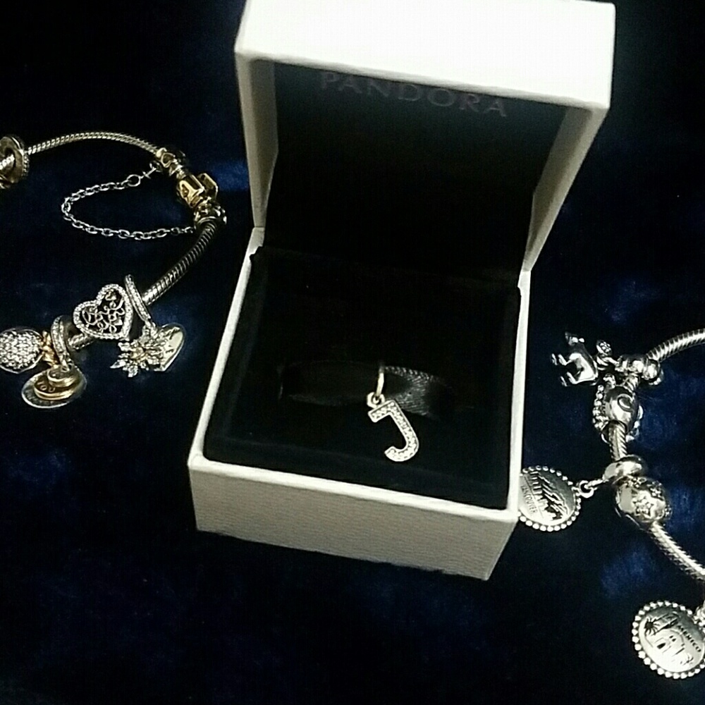 Pandora "J" Charm AUTHENTIC