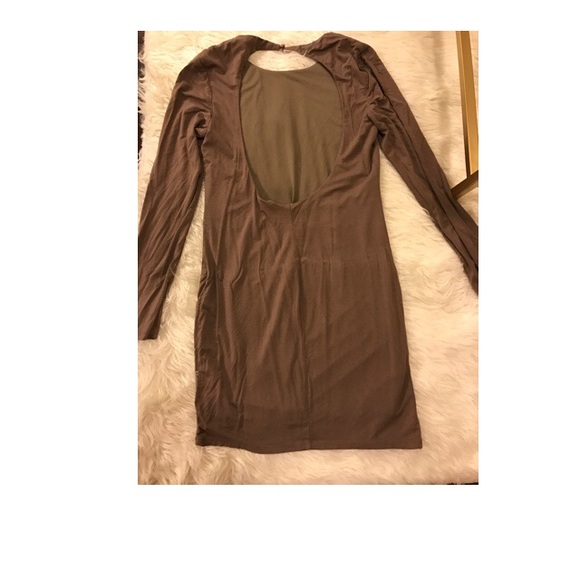 Nude open back mini dress - Picture 3 of 3