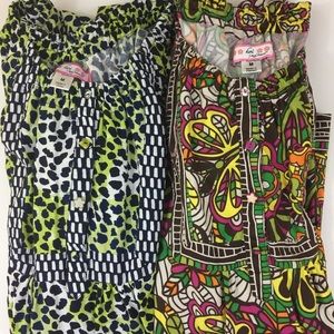 Koi Scrub Tops M EUC
