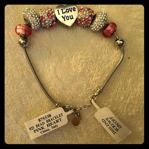 925 Silver charm bracelet