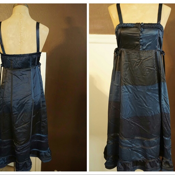 Marc by Marc Jacobs blue spaghetti strap dress