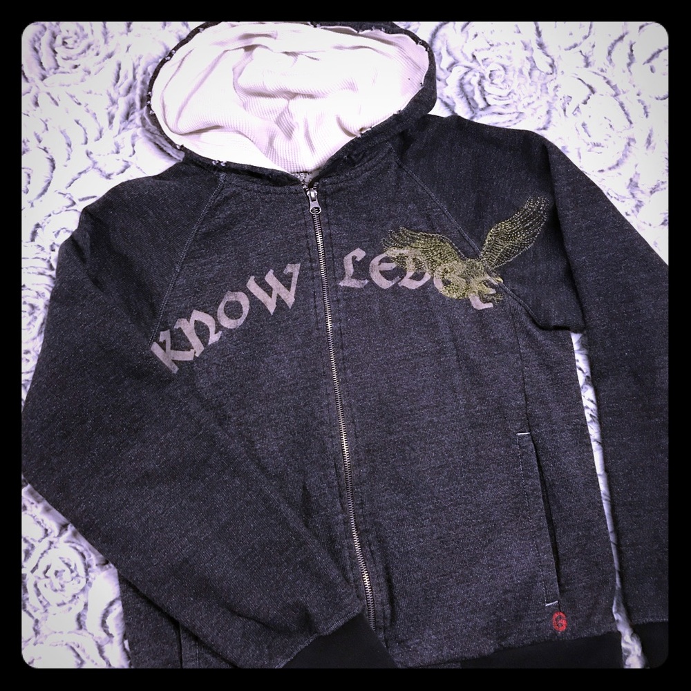 Guess hooded jacket, black and white