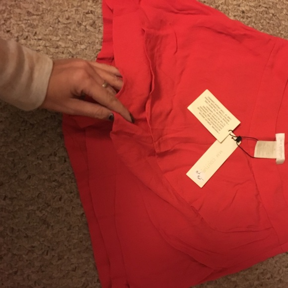 MM COUTURE BY MISS ME DRESSY BRIGHT RED SHORTS - Picture 3 of 4