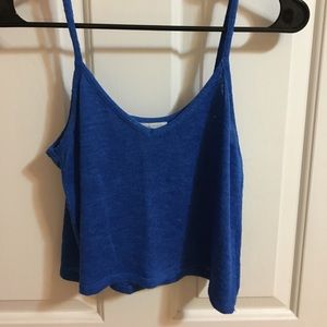 BLUE TANK CROP TOP