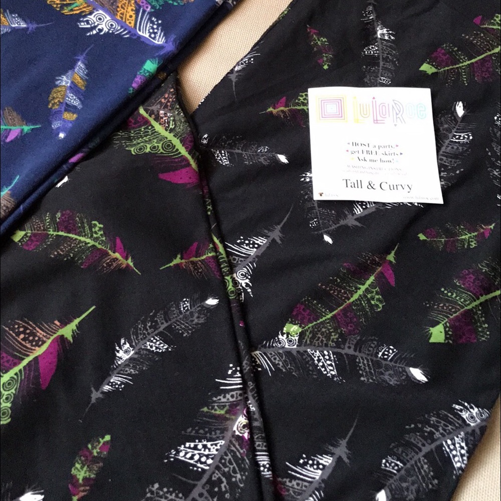 Lularoe TC feather leggings (black)