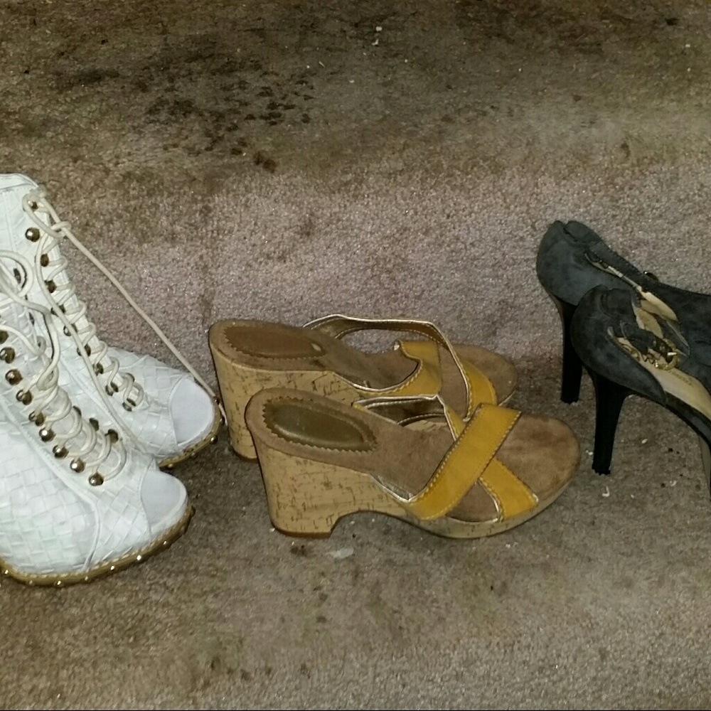 Three pair of  women shoes one low price
