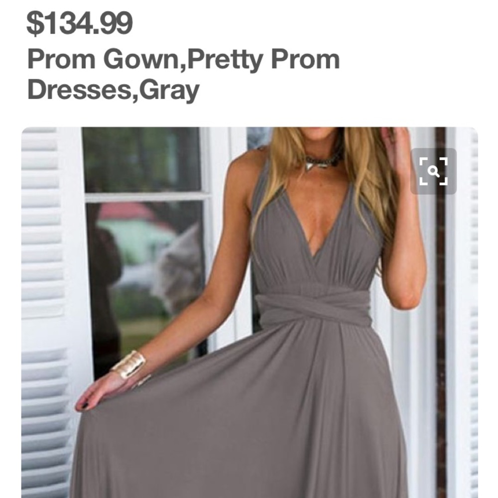 Grey Chiffon dress