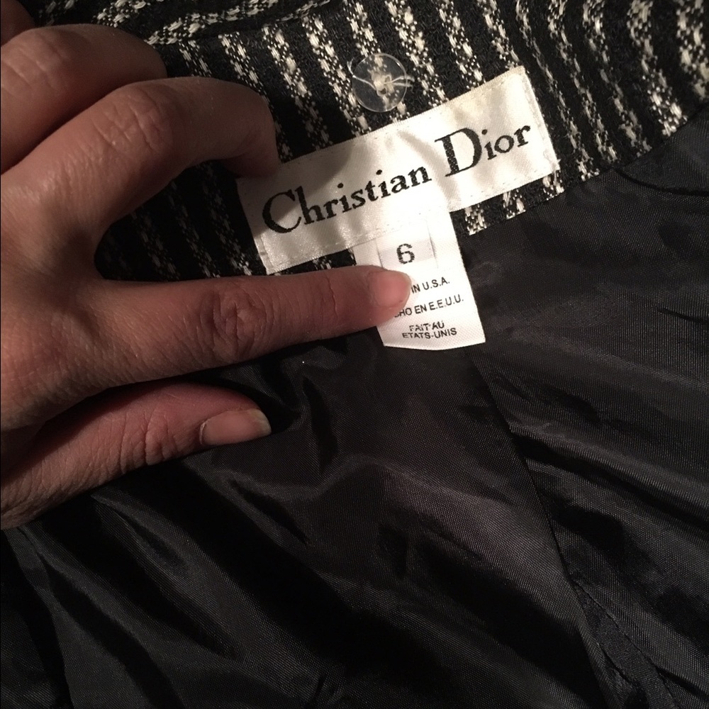 Vintage soft tweed dior blazer.