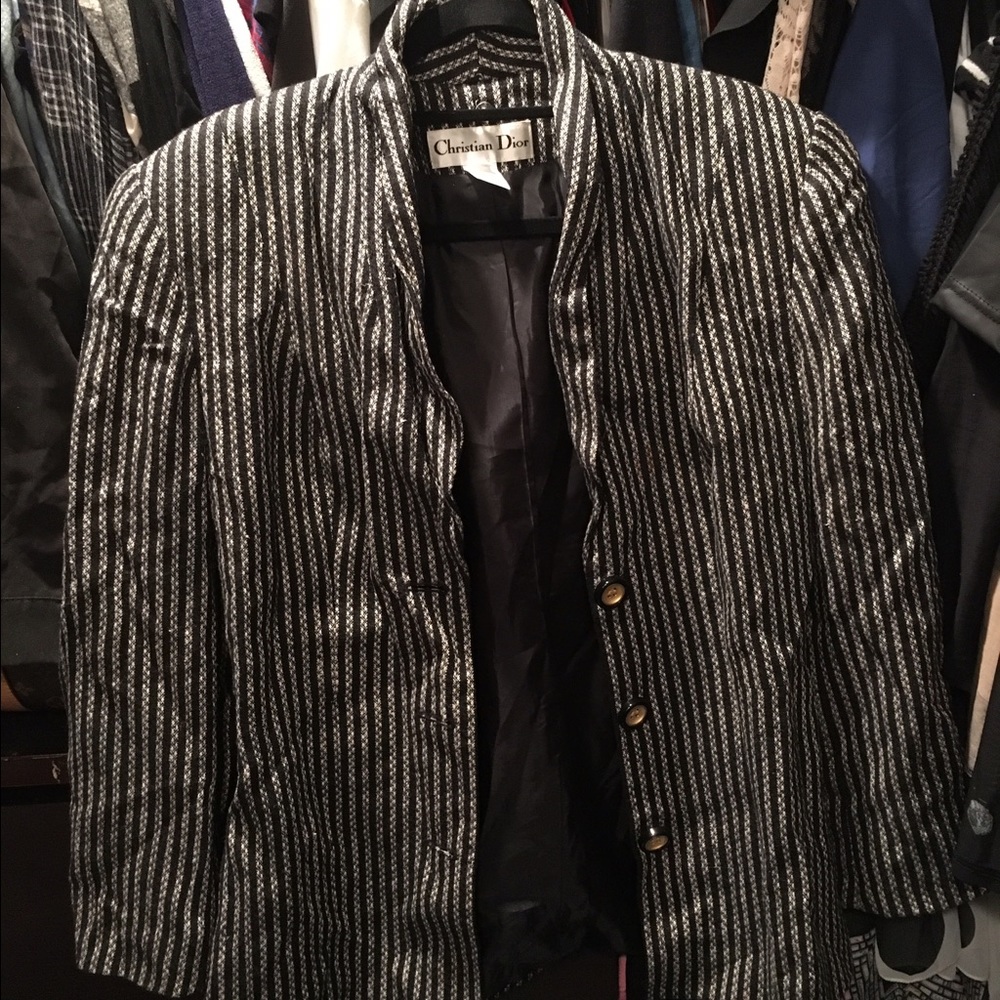 Vintage soft tweed dior blazer.