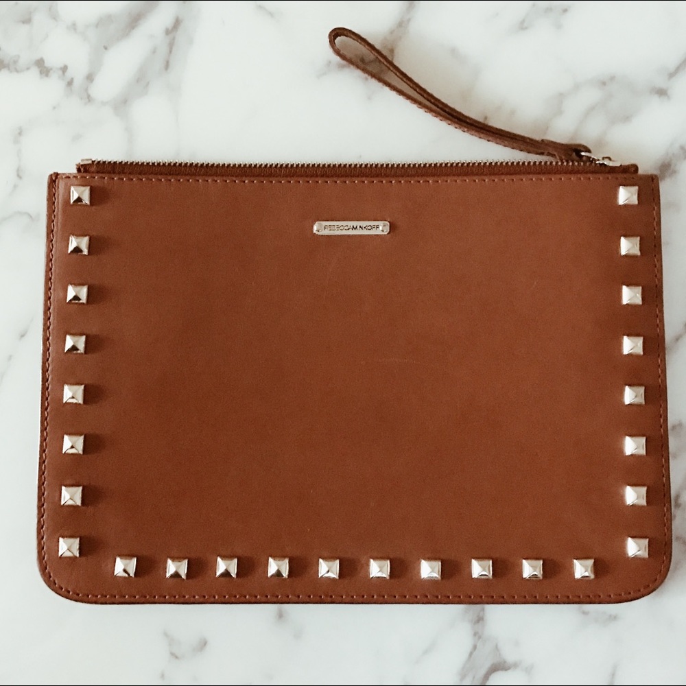 Rebecca Minkoff Leather Studded Clutch