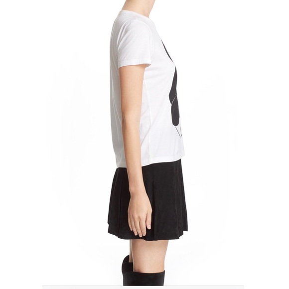 Alice + Olivia Large Stace Face Graphic Cotton Tee - Picture 3 of 4