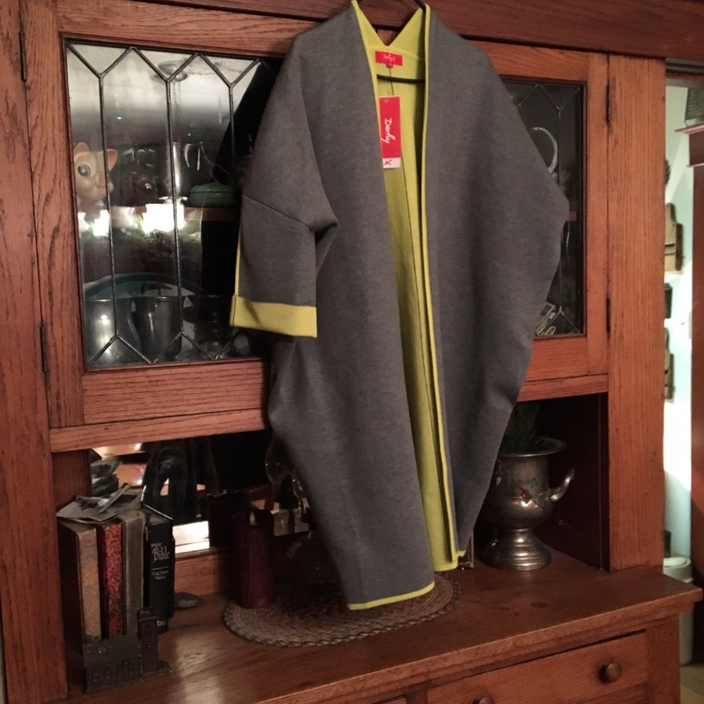 Beautiful gray and Lime green