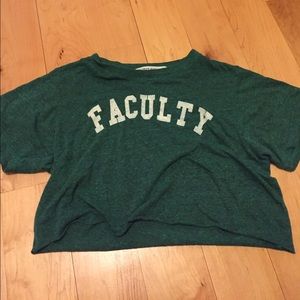 "Factulty" crop top