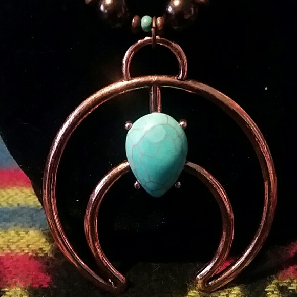 30 INCH LONG Squash Blossom Necklace NEW - Picture 2 of 5