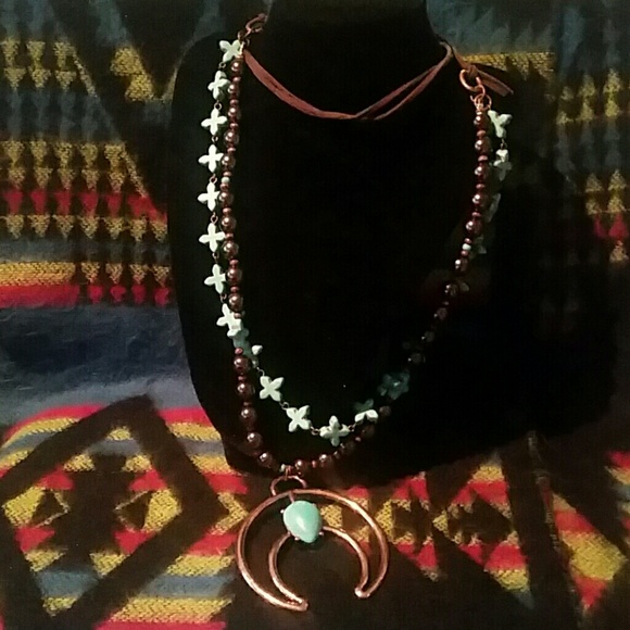 30 INCH LONG Squash Blossom Necklace NEW - Picture 4 of 5