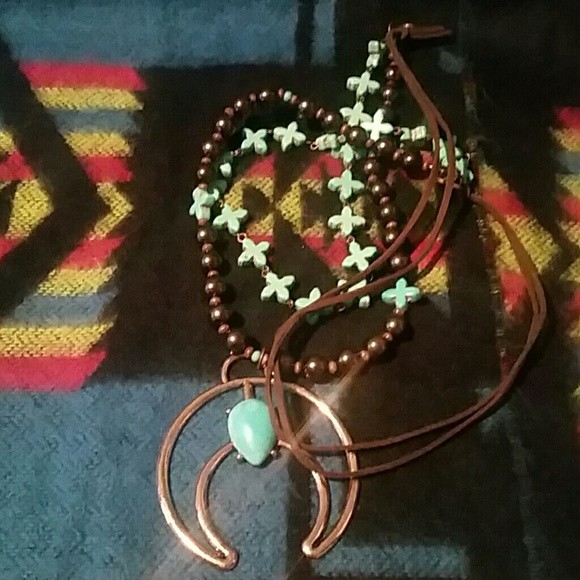 30 INCH LONG Squash Blossom Necklace NEW - Picture 5 of 5