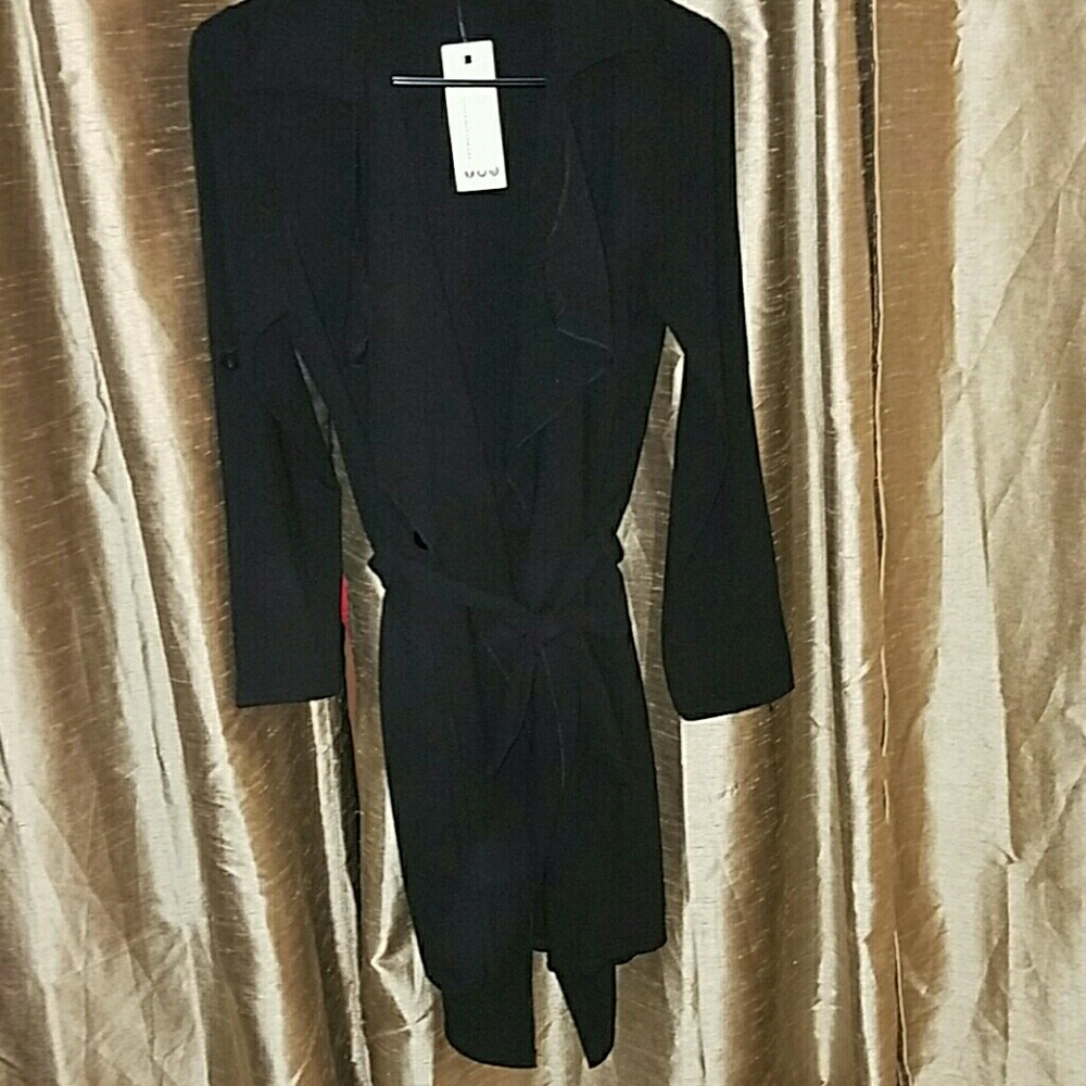 Black Light Weight Trench Coat