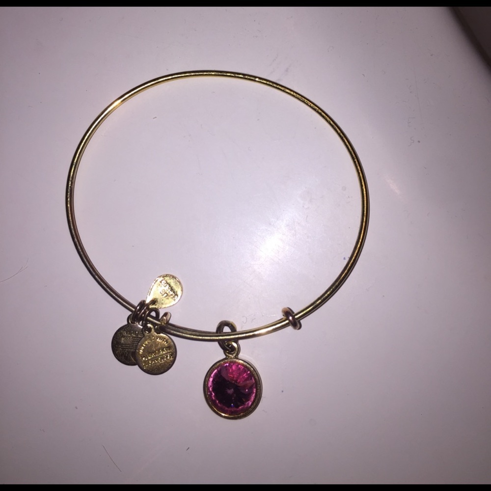 Gold Alex and ani bracelet