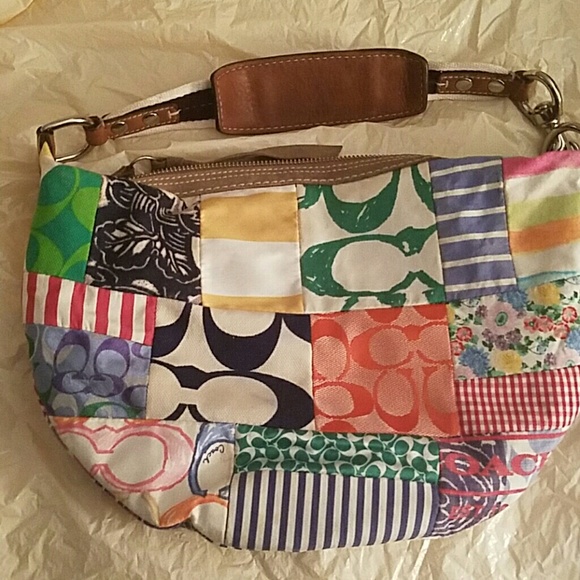 Genuine Medium sized Multi colored Coach Bag - Picture 2 of 4