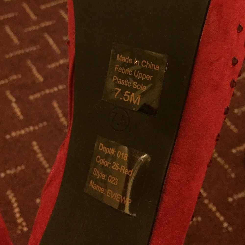 Red Heeled Boots - Picture 3 of 4