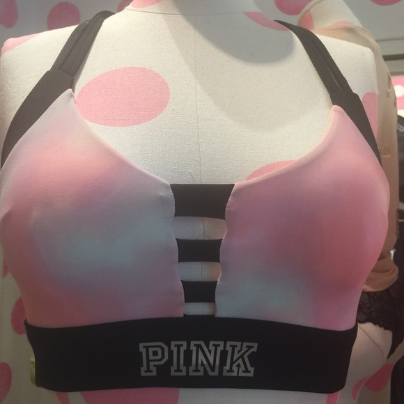 🆕 VS PINK Ultimate Strappy Back Sports Bra S - Picture 5 of 6