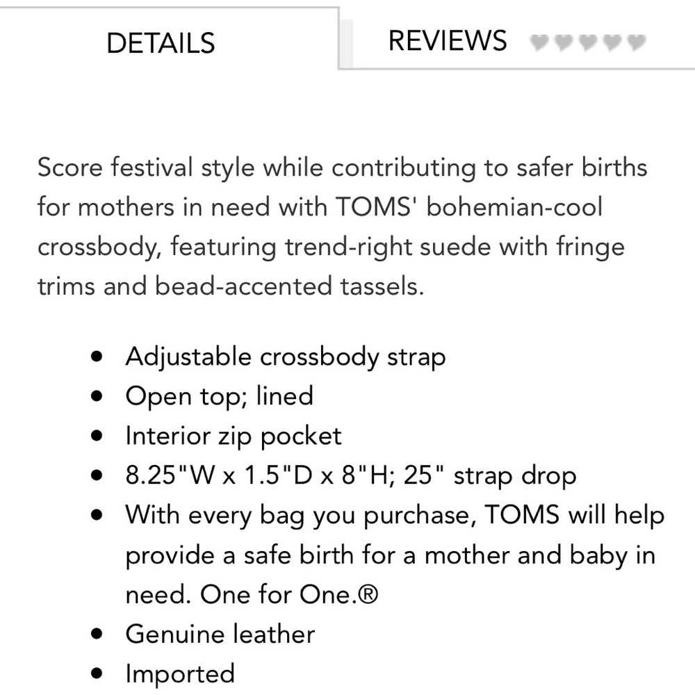TOMS Suede Fringe Celestial Crossbody - Picture 4 of 7