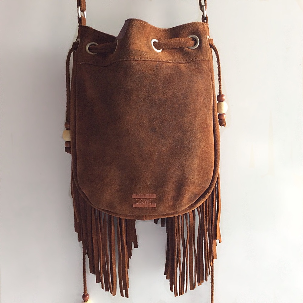 TOMS Suede Fringe Celestial Crossbody - Picture 6 of 7