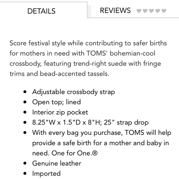 TOMS Suede Fringe Celestial Crossbody - Picture 4 of 7