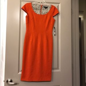 NWT Tahari Orange Dress