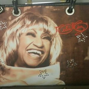 Vintage Far Nine Celia Cruz 2-Sided Photo Bag