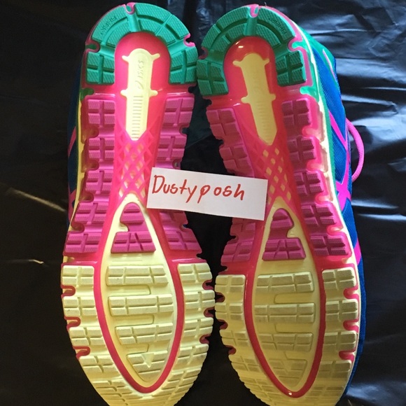 Asics Gel Quantum 180 Running Sneakers Blue Pink - Picture 3 of 3