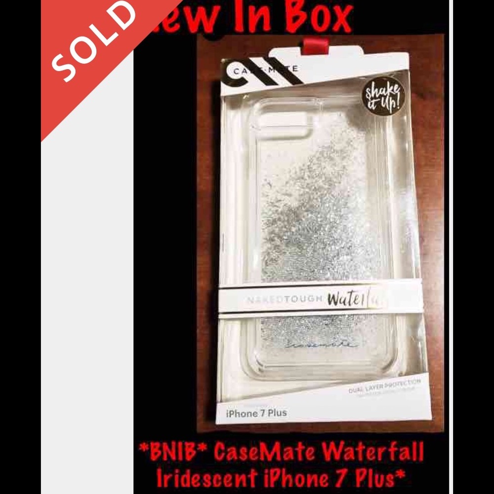 NIB*Case-Mate IPhone 7 Plus Naked Tough Waterfall