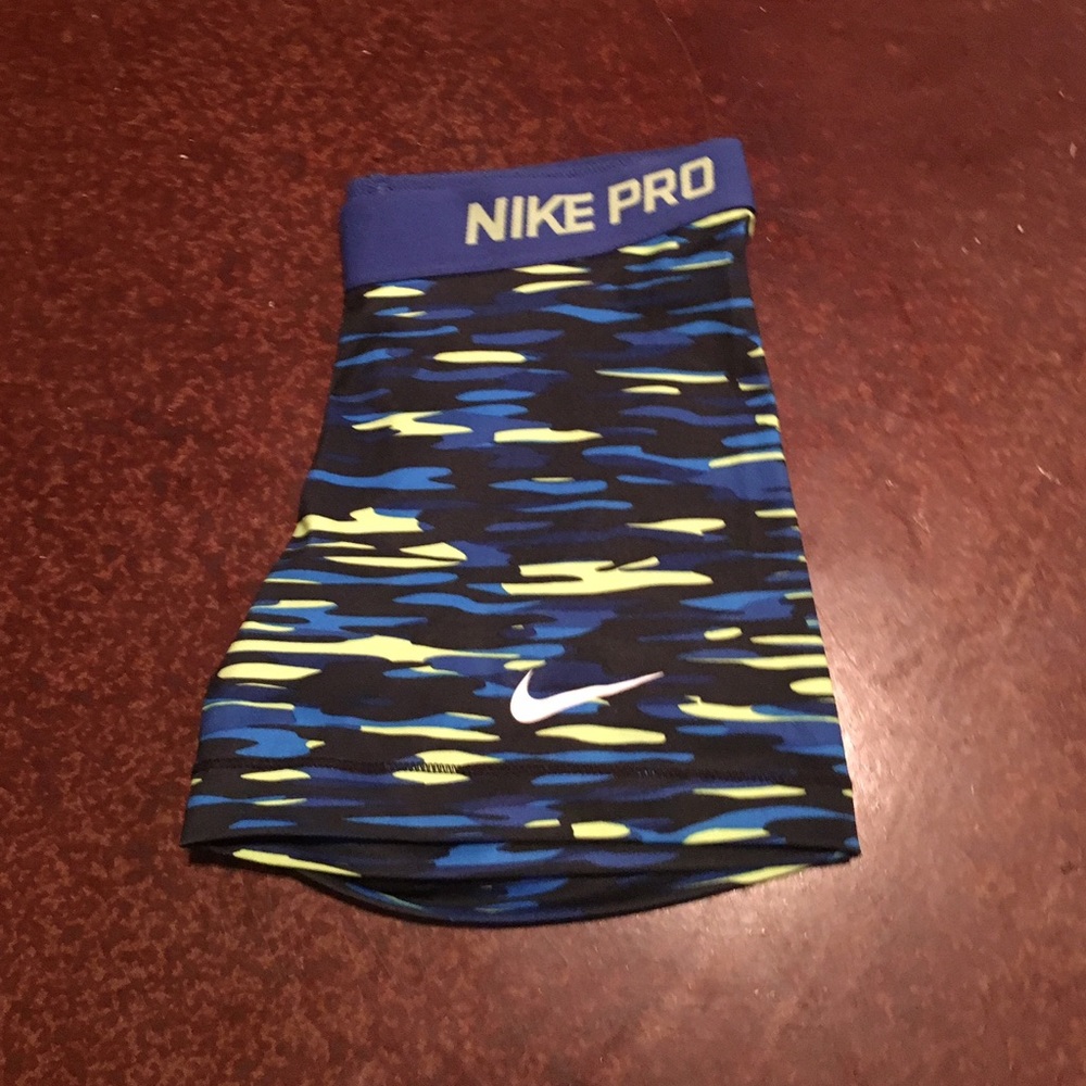 Blue Nike Pro Shorts