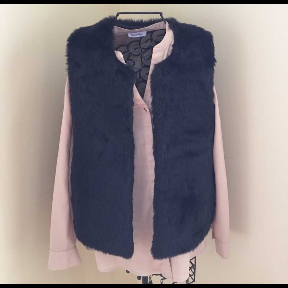 Fur Vest! Bought and wore once!