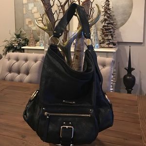 Michael Kors black leather Purse