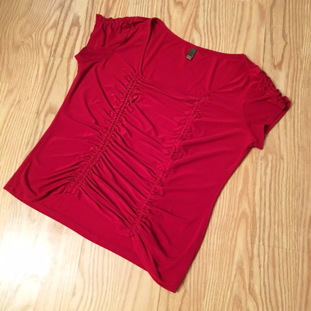 SERENADE NEW YORK red slinky top