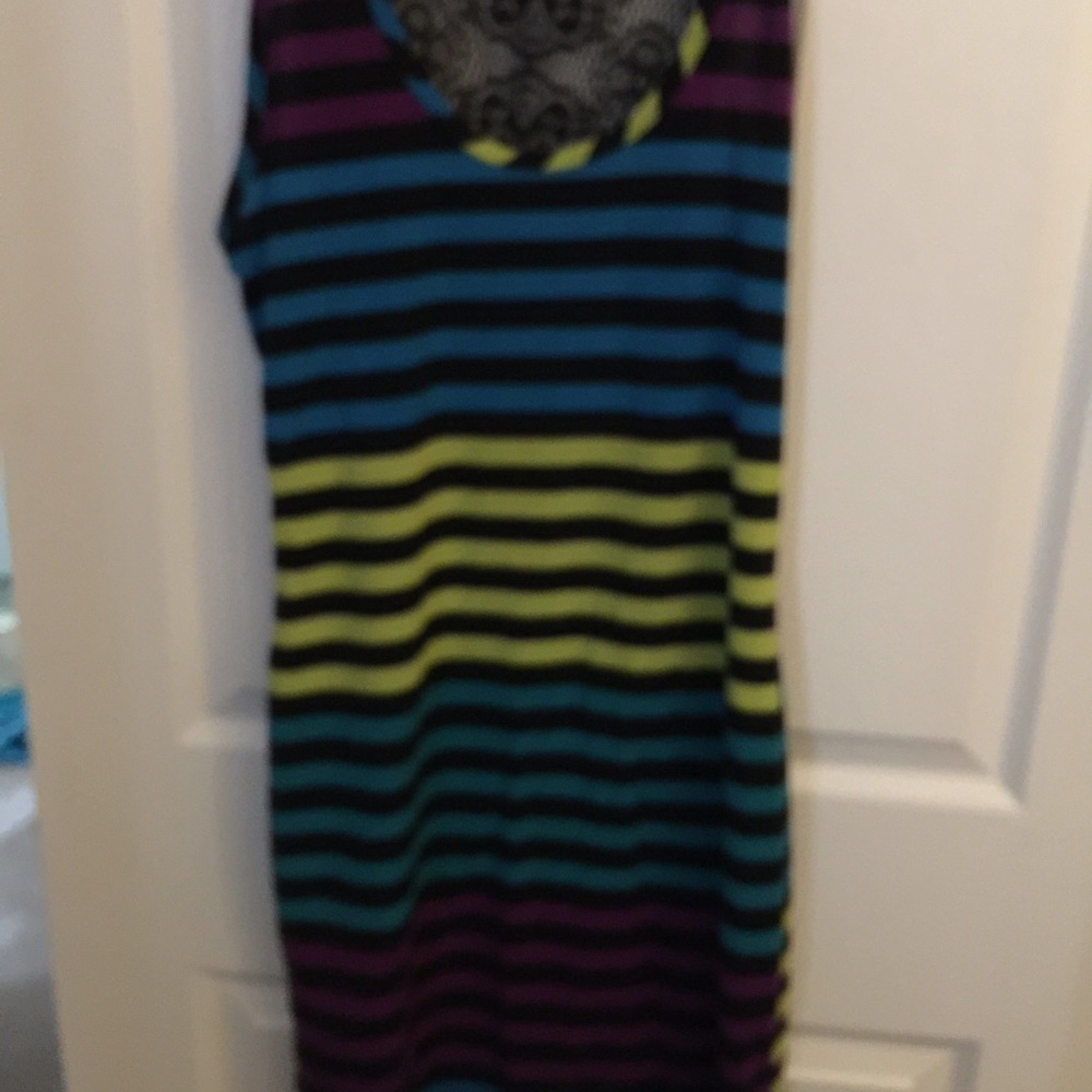 Multi colored tank dress