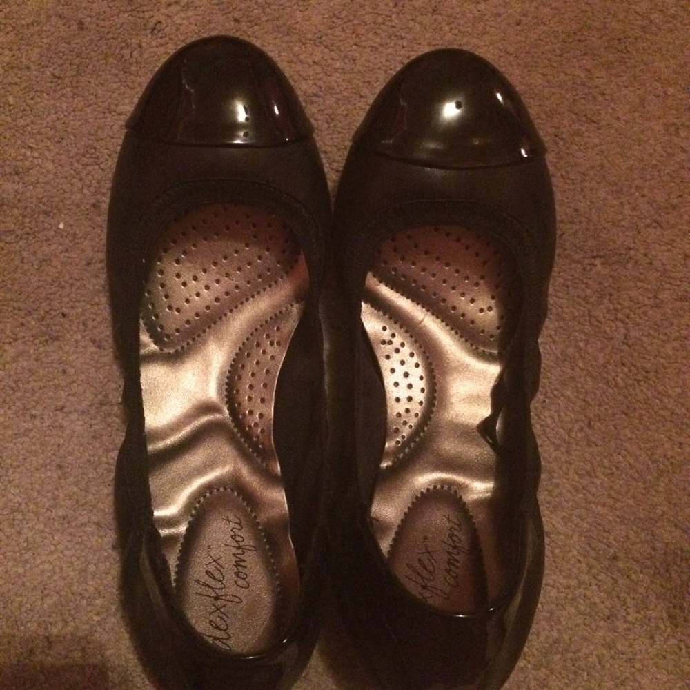 Black Dexflex Flats