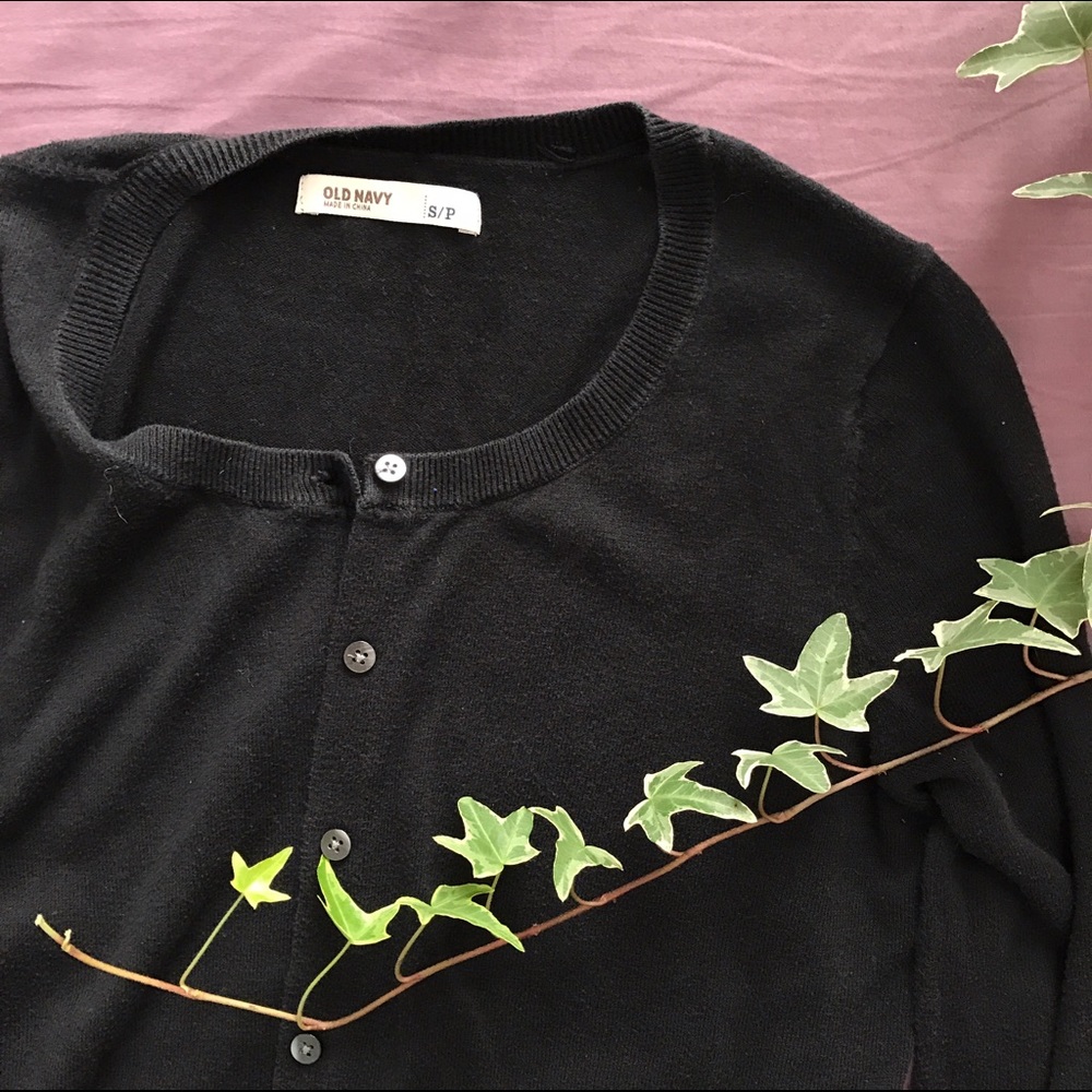 Old Navy Black Knit Cardigan