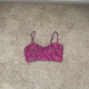 Billabong tribal pink festival bralette
