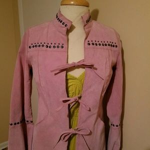 Soft Suade leather blazer