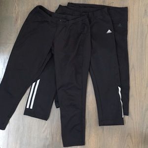 3 pairs workout leggings - adidas, old navy