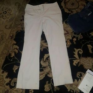 White casual pants