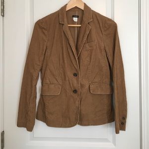 JCrew Factory corduroy caramel blazer