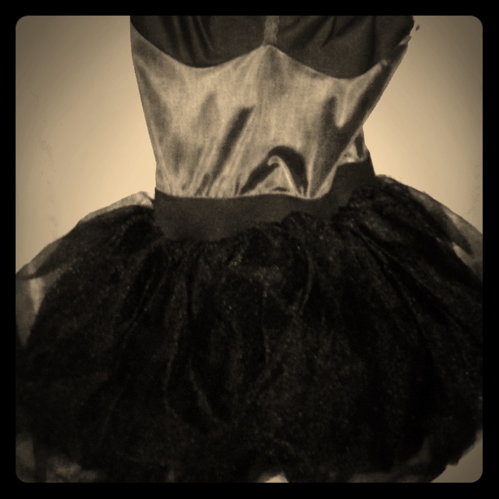 Black tutu slip.