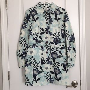 LOFT cotton raincoat ☔️ in blue floral