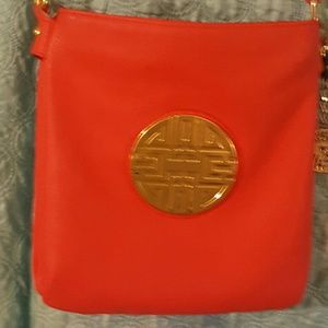 Coral colared fashion purse